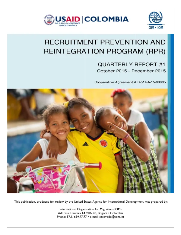 RPP PROGRAM - QUARTERLY REPORT