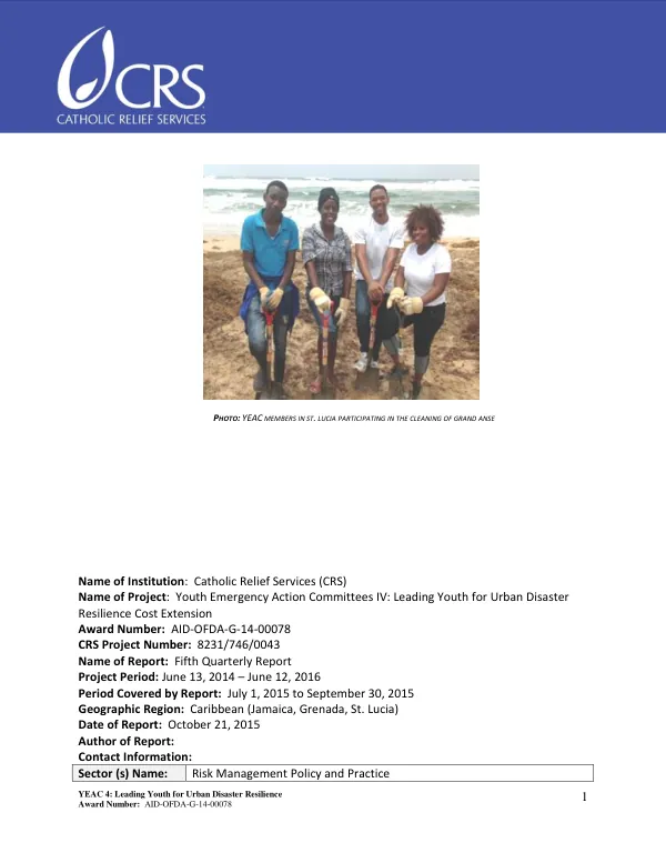 YEAC 4: Leading Youth for Urban Disaster Resilience