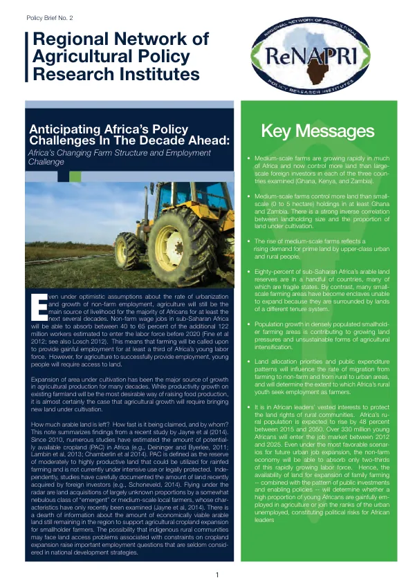 Africa's Changing Farm Structure and Challenge