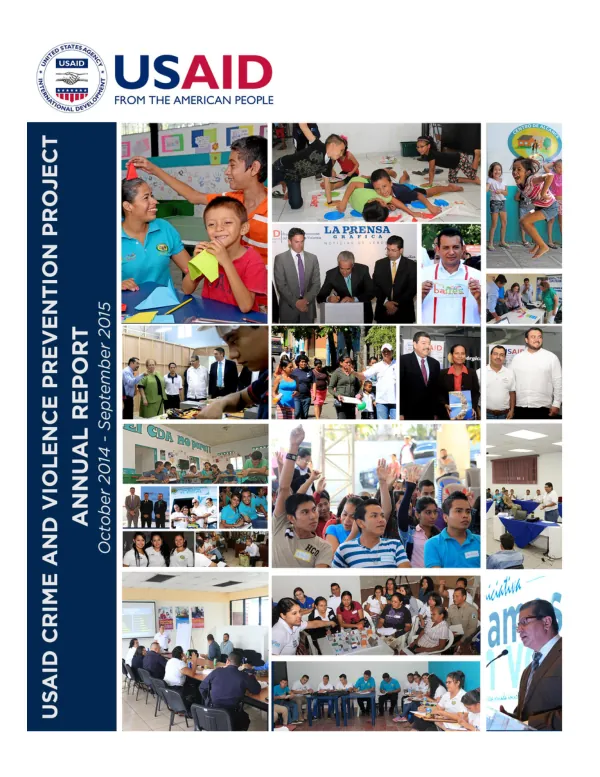 USAID: El Salvador Crime and Violence Prevention Project (CVPP)