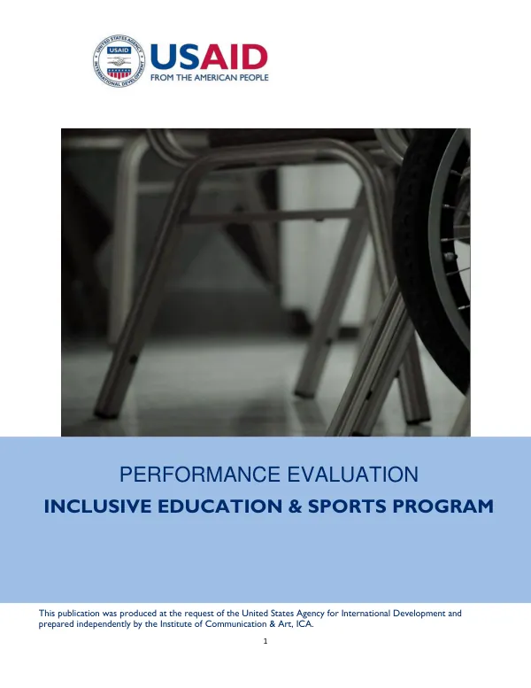 Performance evaluation : inclusive education and sports program