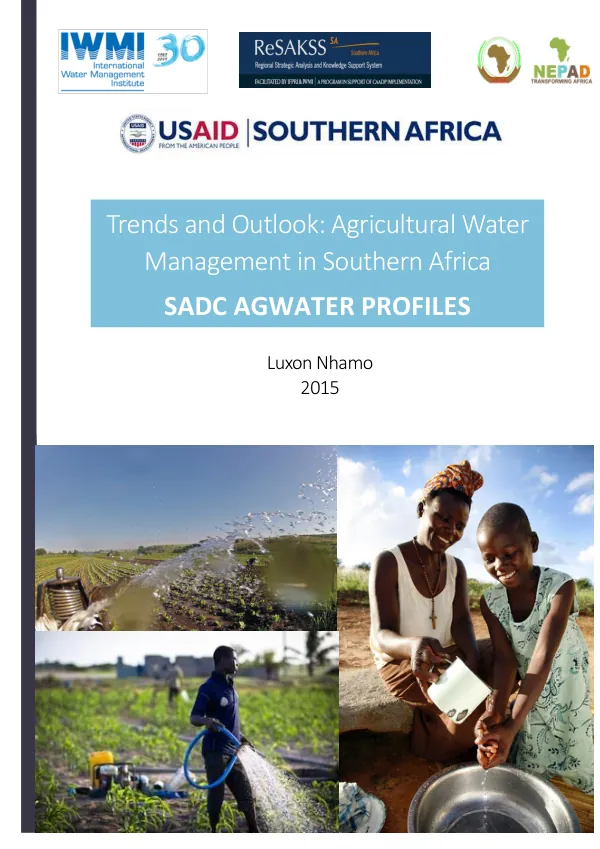 Trends and Outlook: Agricultural Water Management in Southern Africa