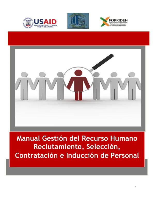 Manual Gestión del Recurso Humano: Reclutamiento, Selección, Contratación e Inducción de Personal