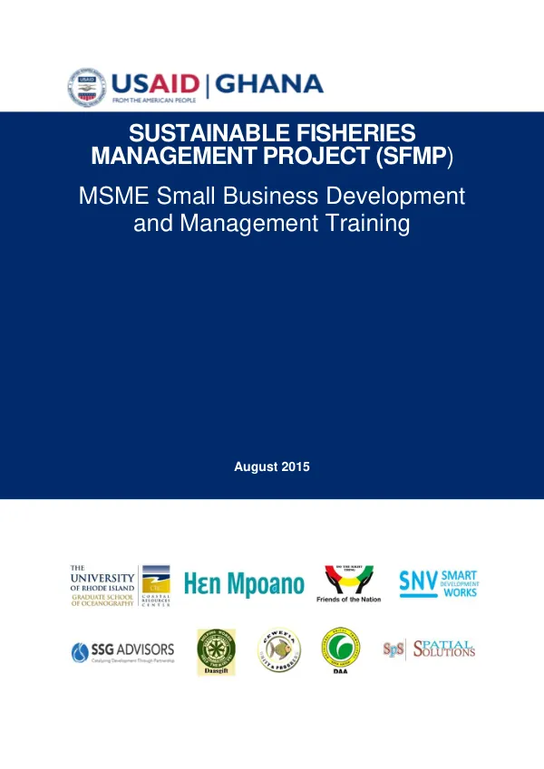 MSME Small Development and Management Training