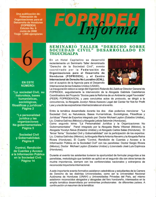 Seminario Taller 'Derecho sobre Sociedad Civil'