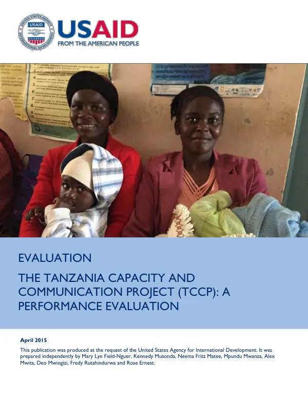 The Tanzania Capacity and Communication Project (TCCP): A Performance Evaluation