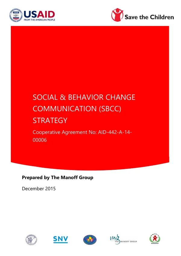 NOURISH Project SBCC Strategy