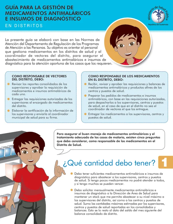 Guía para la Gestión de Medicamentos Antimaláricos e Insumos de Diagnóstico en Distritos