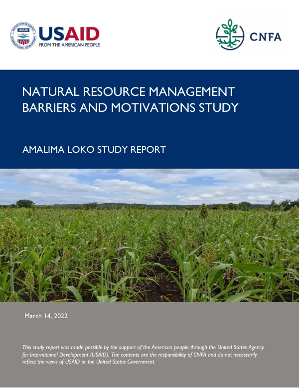 Natural resource management barriers and motivations study : amalima loko study report