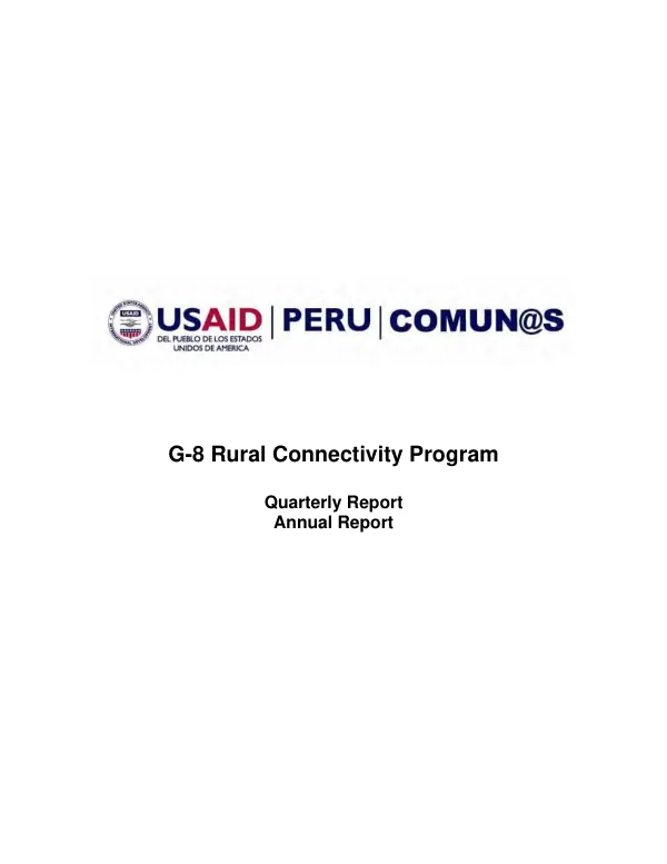 Cooperative agreement number PCE-A-00-00-00049-00 [i e. EEE-A-00-02-00049-00] : final performance progress report [-- implementation grant program/financial services (IGP/FS)]