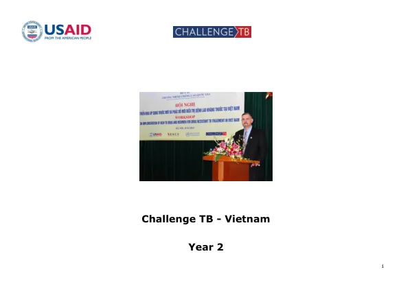 Quarterly Monitoring Report October-December 2015 Challenge TB - Vietnam Year 2