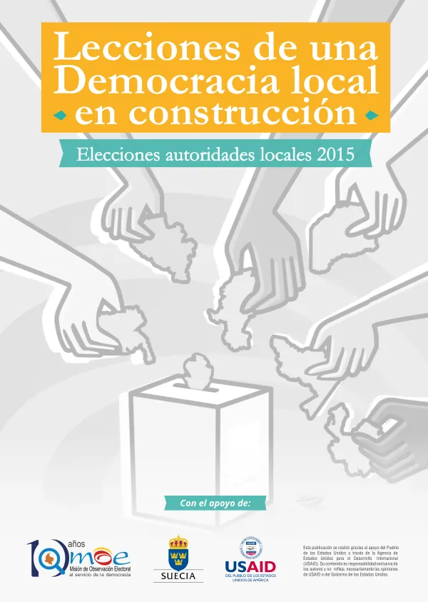 Observación día Electora: Lecciones de una Democracia local en construcción
