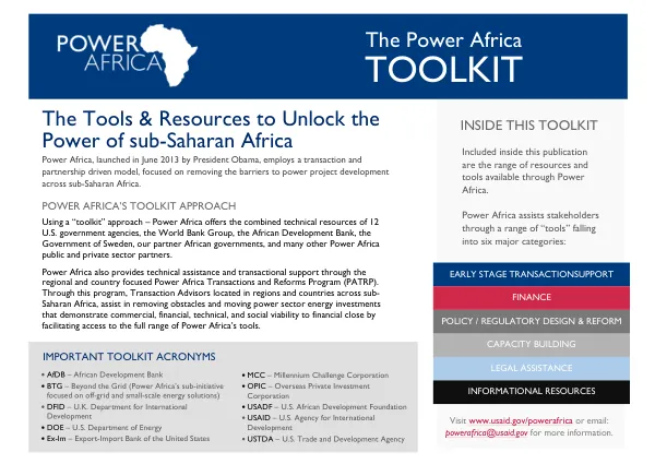 Power Africa Toolkit
