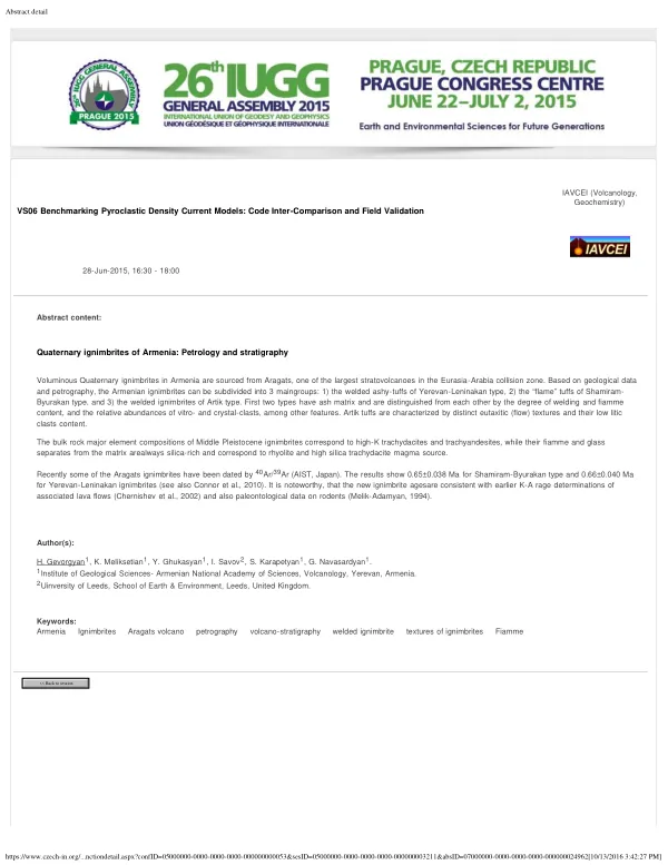 VS06 Benchmarking Pyroclastic Density Current Models: Code Inter-Comparison and Field Validation