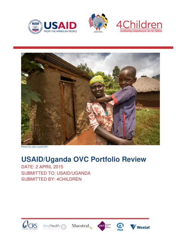 USAID/Uganda OVC Portfolio Review