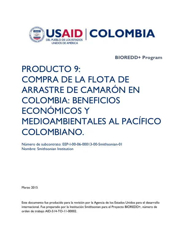 Compra de la flota de arrastre de camarones en Colombia: beneficios económicos y medioambientales al Pacífico colombiano