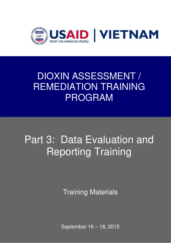 Dioxin Assessment / Remediation Training Program