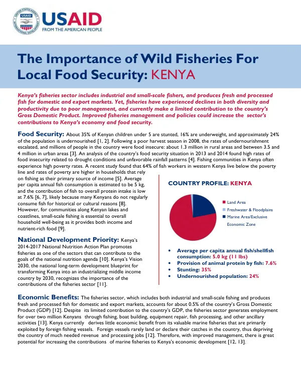 The Importance of Wild Fisheries For Local Food Security: KENYA