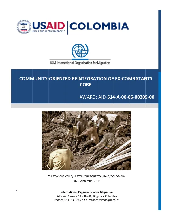 Community-Oriented Reintegration of Ex-combatants - CORE