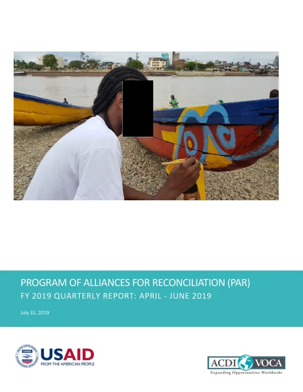 Program of Alliances for Reconciliation (PAR) Co-branded Report Nov 2015