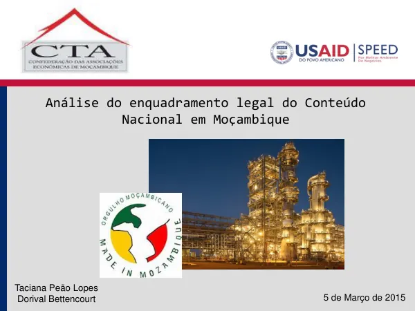 Análise do enquadramento legal do Conteúdo Nacional em Moçambique