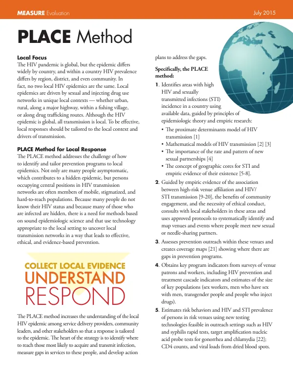 The PLACE Method for Local Response to HIV Epidemics