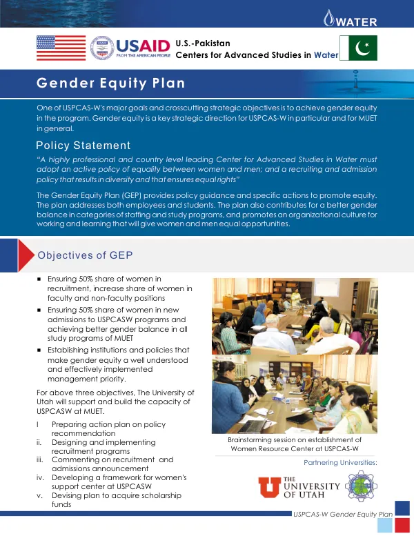 USPCAS-W Gender Equity Plan