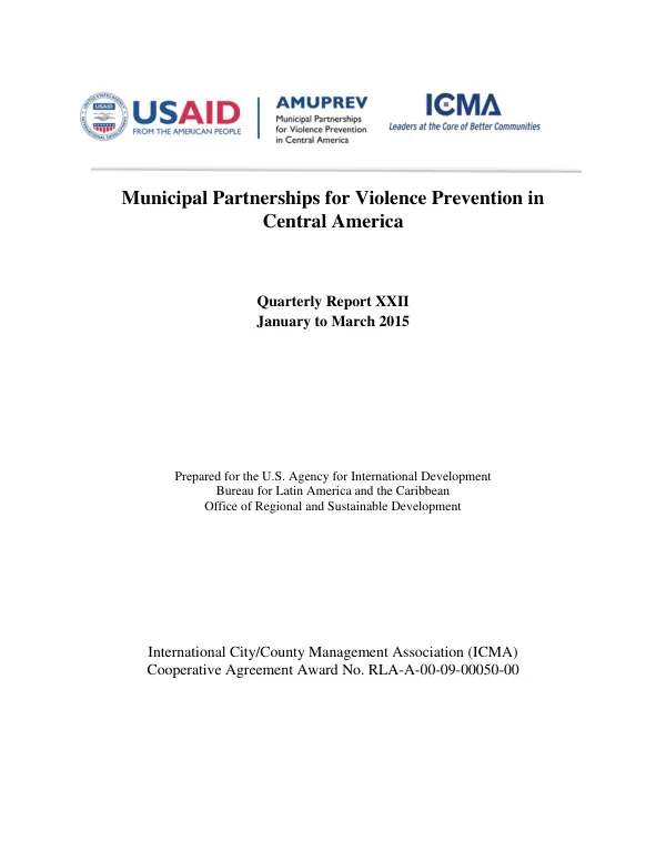 Regional Partnership For Decentralization and Local Governance In the Americas
