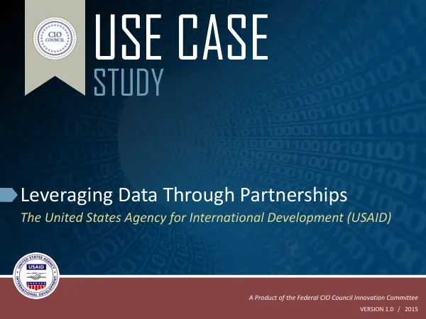 USAID's Open Data Policy: Leveraging Data Through Partnerships