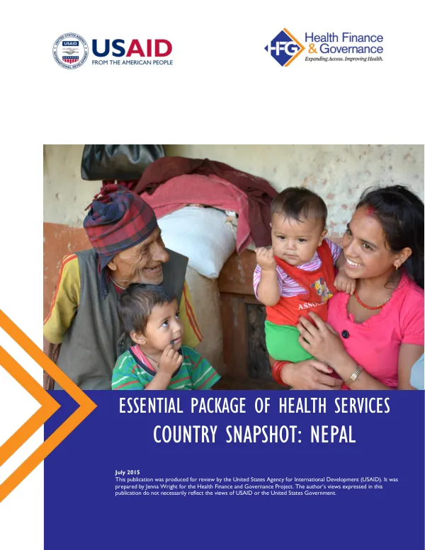 Essential Package of Health Services Country Snapshot: Nepal