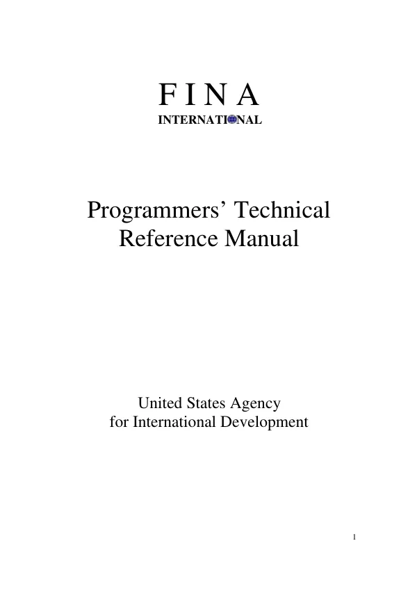 Programmers’ Technical Reference Manual