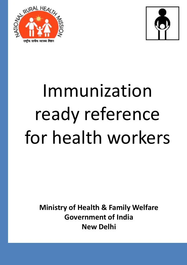 National Immunization Schedule for India