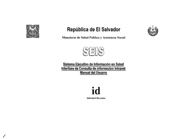 Manual del Usuario del Sistema Ejecutivo de Información en Salud