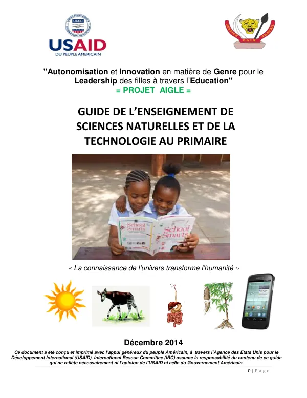 Autonomisation et Innovation en matière de Genre pour le Leadership des filles à travers l’Education