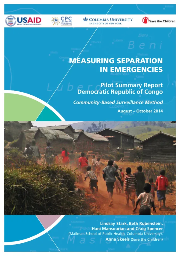 Measuring Separation in Emergencies: Pilot Summary Report