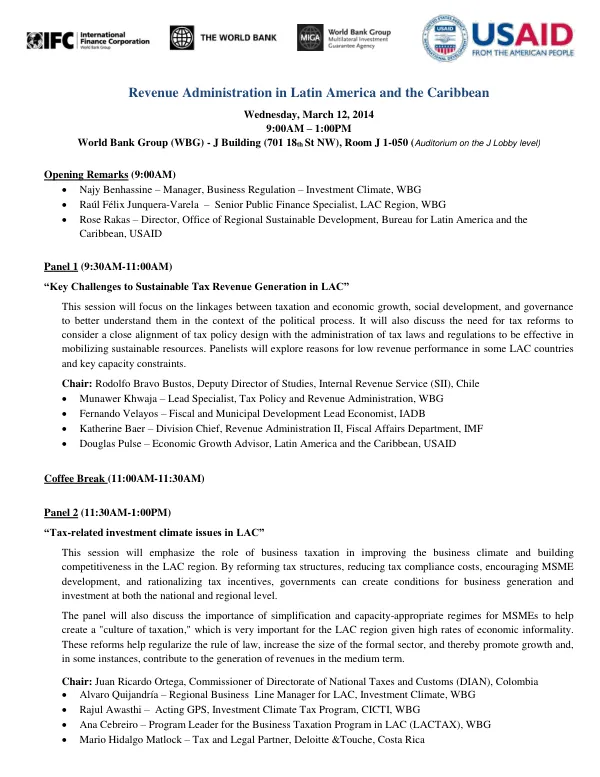 Revenue Administration in Latin America and the Caribbean