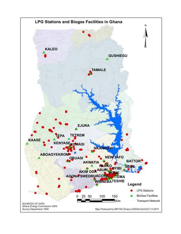 LPG Stations and BioGas Facilities in Ghana