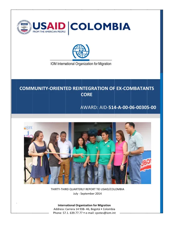 Community-Oriented Reintegration of Ex-combatants - CORE