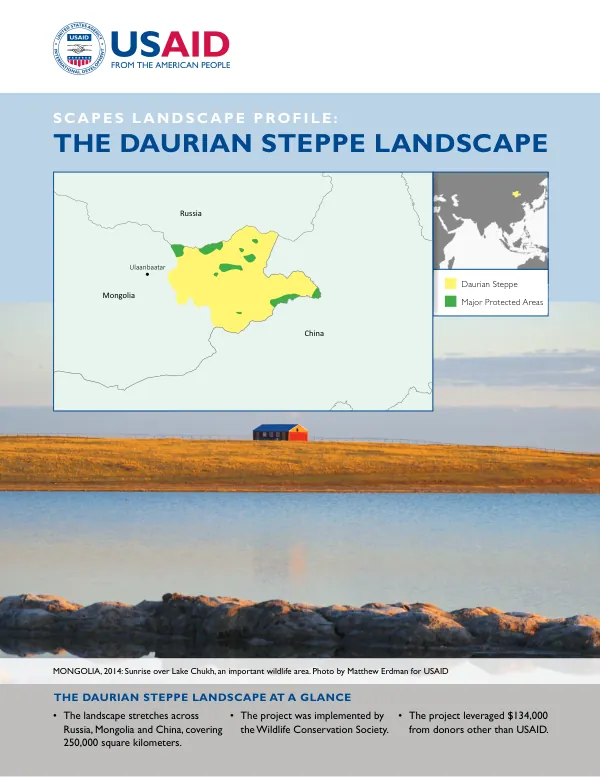 SCAPES LANDSCAPE PROFILE: THE DAURIAN STEPPE LANDSCAPE