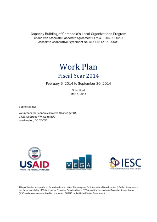 Capacity Building of Cambodia’s Local Organizations Program