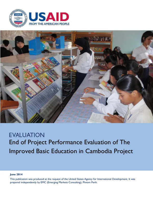 End of Project Performance Evaluation of The Improved Basic Education in Cambodia Project