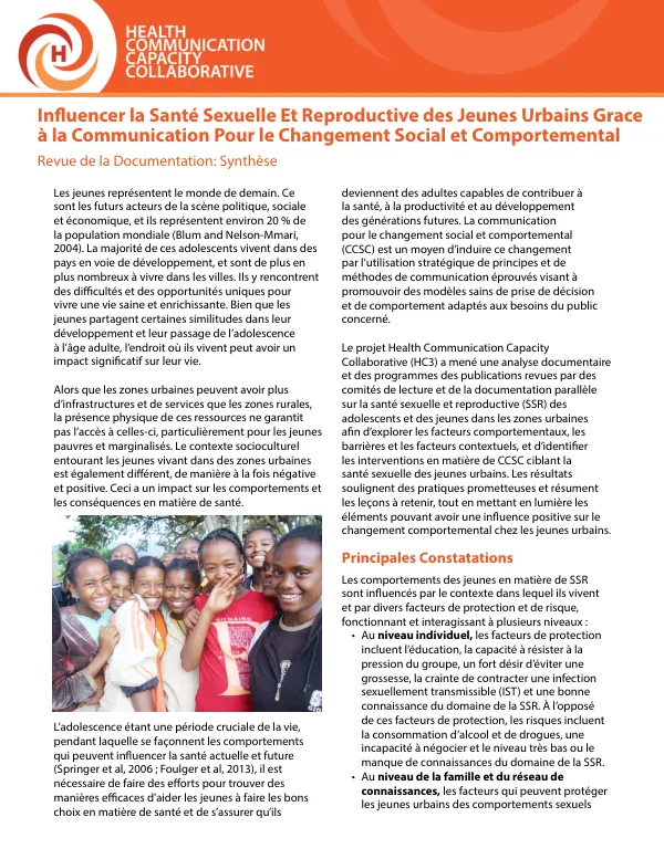 Evidence Review on Social and Behavior Change for Child Survival in Africa Scaling Up with Mass Media and ICT