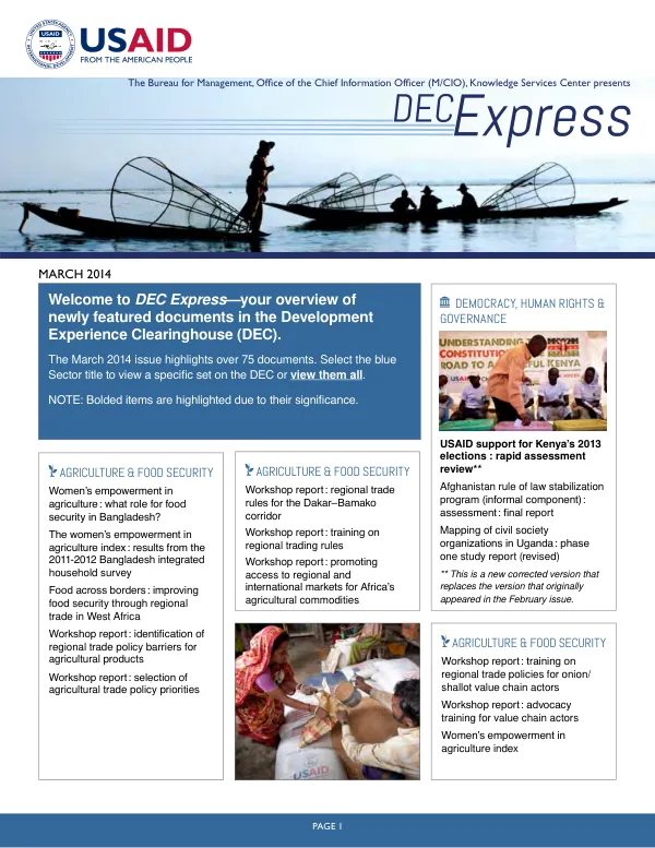 DEC Express—March 2014