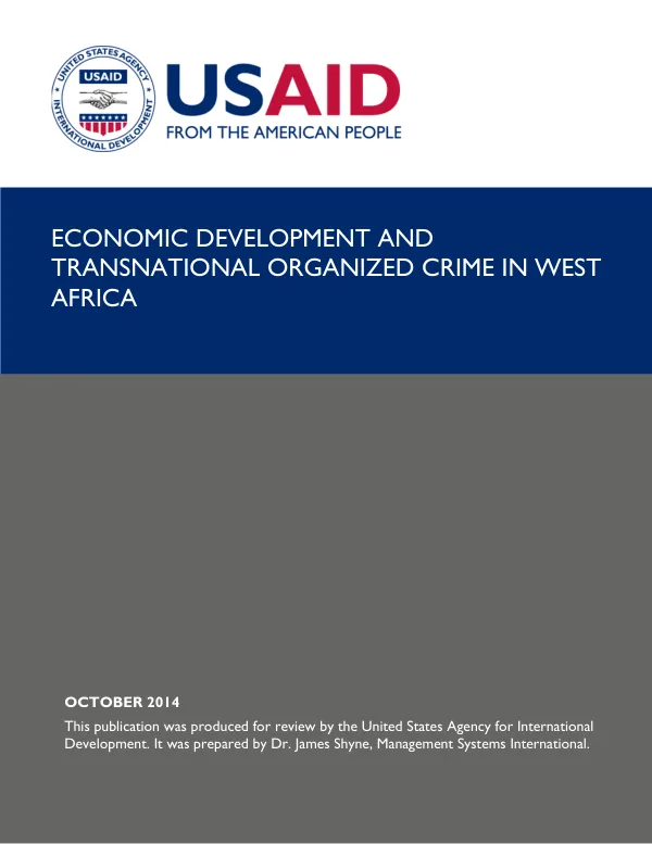 Economic Development and Transnational Organized Crime in West Africa