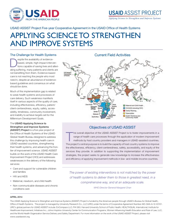 USAID Applying Science to Strengthen and Improve Systems Project