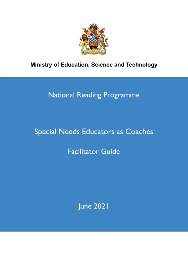 Facilitator Guide - Special Needs Educators as Coaches