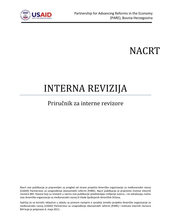 Priručnik za interne revizore