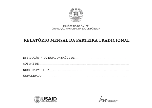 Relatório Mensal da Parteira Tradicional