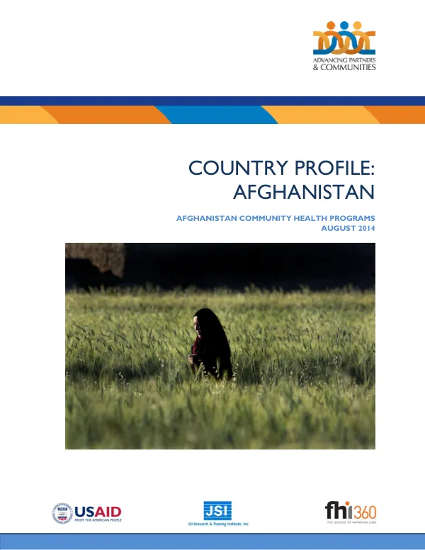 Country Profile: Afghanistan Community Health Programs