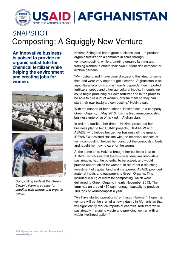 Composting: A Squiggly New Venture